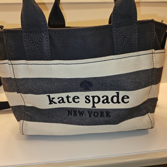Kate Spade Black and Cream Canvas Tote - Picture 16 of 16